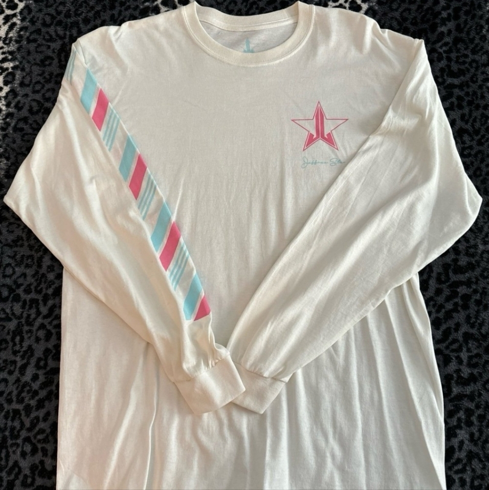 Jeffree Star Exclusive Snowflake Long Sleeve Shirt- Size Medium Unisex